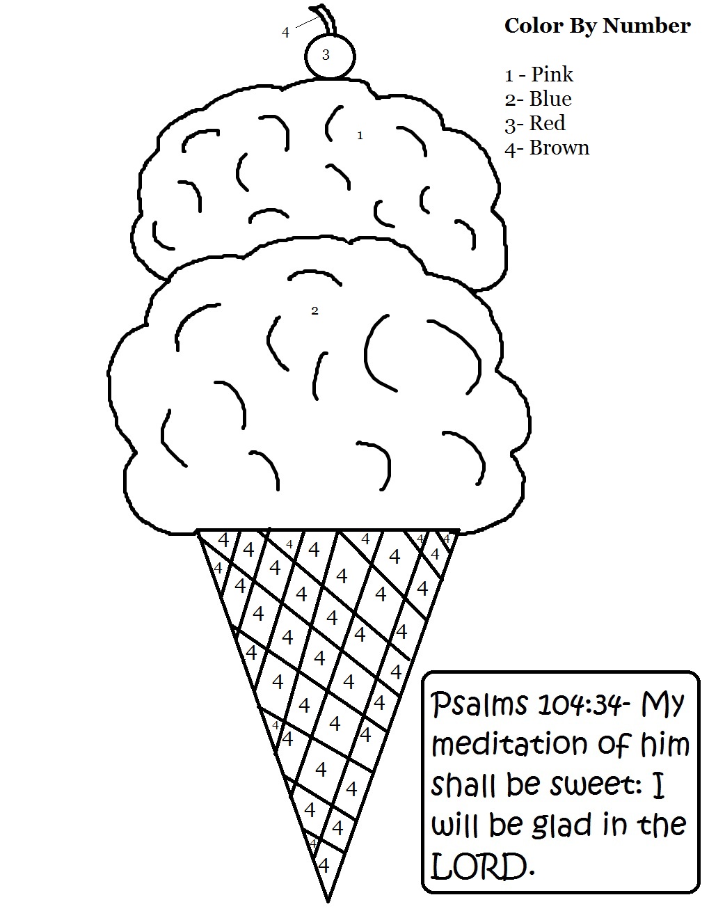 Ice Cream Cone Sunday School Lesson